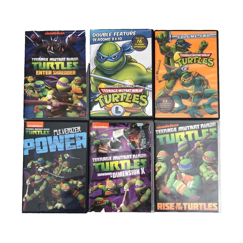 Lot of Teenage Mutant Ninja Turtles TMNT DVD Rise of The Turtles Enter Shredder